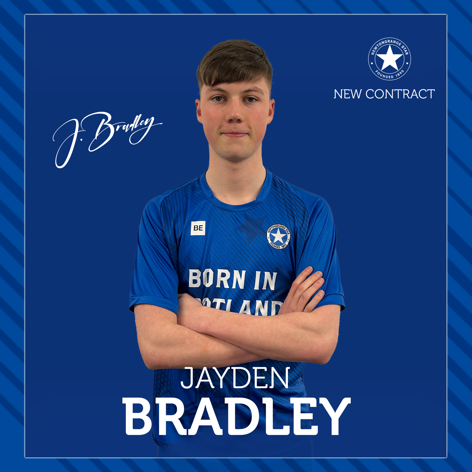 Jayden Bradley signs new deal – Newtongrange Star FC